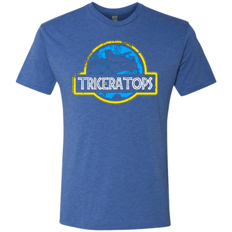 T-Shirts Vintage Royal / Small Jurassic Power Blue Men's Triblend T-Shirt