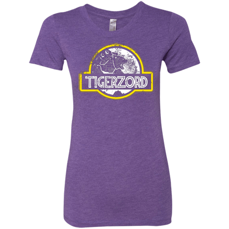 T-Shirts Purple Rush / Small Jurassic Power White Women's Triblend T-Shirt