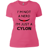 T-Shirts Hot Pink / X-Small Just cylon Women's Premium T-Shirt