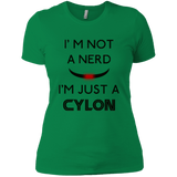 T-Shirts Kelly Green / X-Small Just cylon Women's Premium T-Shirt