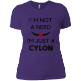 T-Shirts Purple / X-Small Just cylon Women's Premium T-Shirt