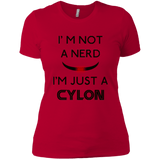 T-Shirts Red / X-Small Just cylon Women's Premium T-Shirt