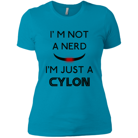 T-Shirts Turquoise / X-Small Just cylon Women's Premium T-Shirt