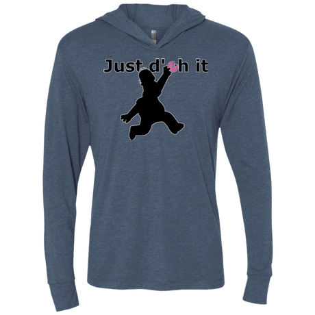 T-Shirts Indigo / X-Small Just doh it Triblend Long Sleeve Hoodie Tee