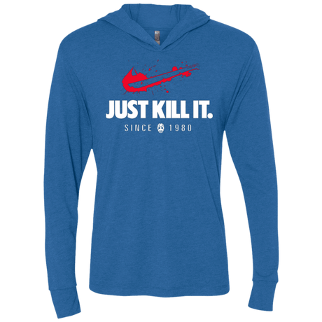 T-Shirts Vintage Royal / X-Small Just Kill It Triblend Long Sleeve Hoodie Tee