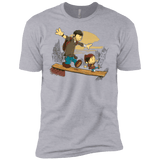 T-Shirts Heather Grey / YXS Just the 2 of Us Boys Premium T-Shirt