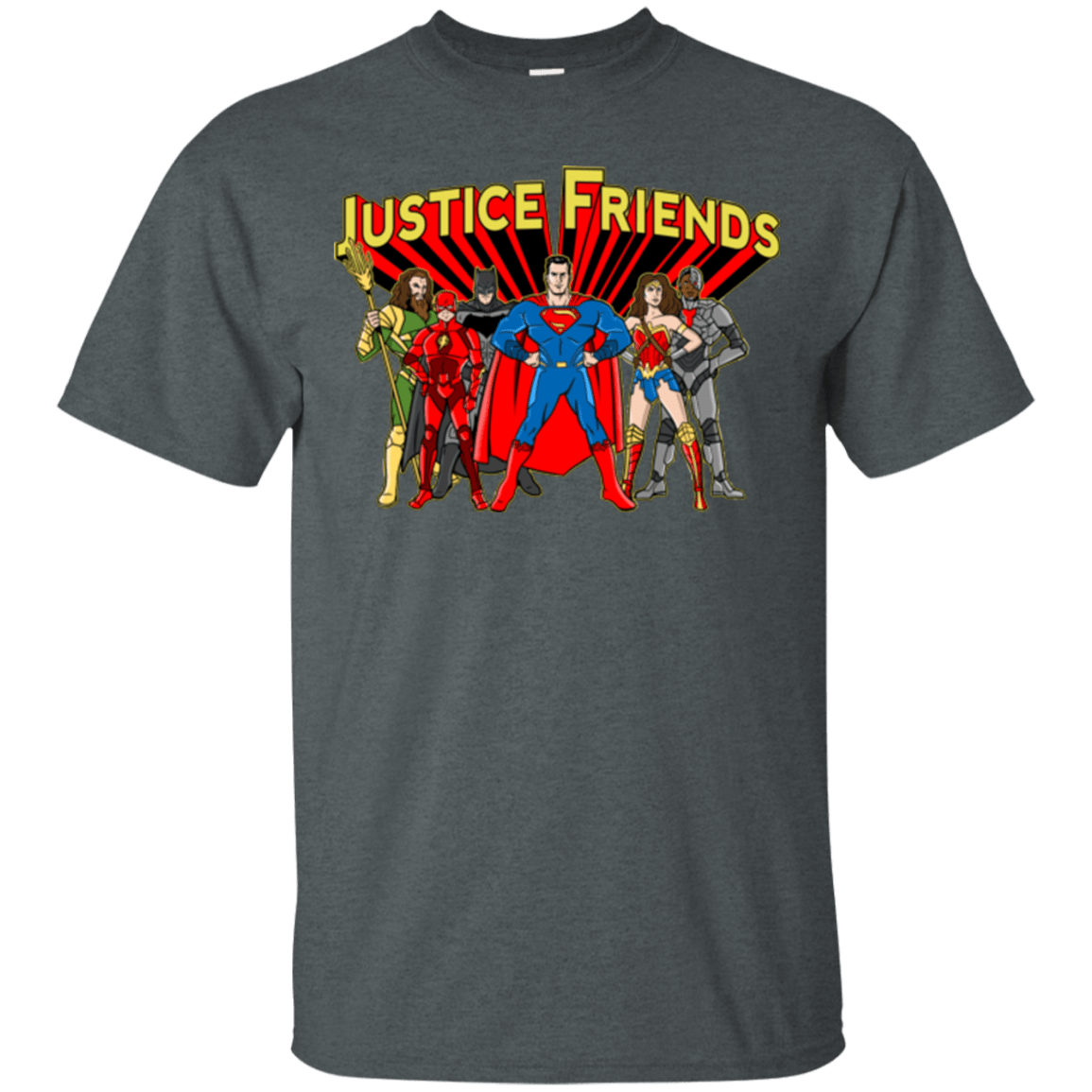 T-Shirts Dark Heather / Small Justice Friends T-Shirt