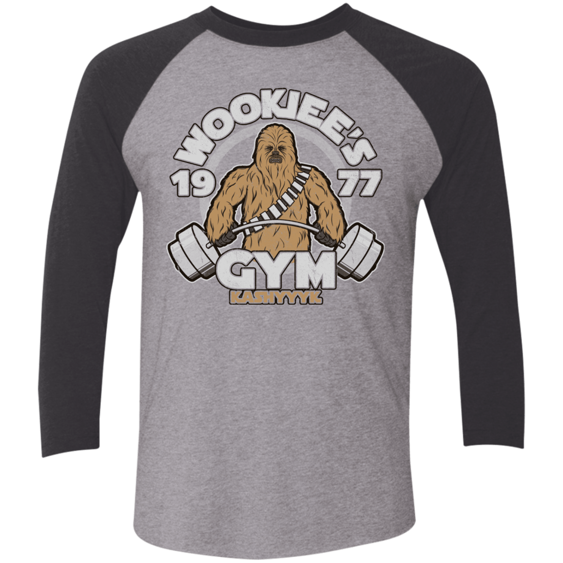 T-Shirts Premium Heather/ Vintage Black / X-Small Kashyyyk Gym Men's Triblend 3/4 Sleeve