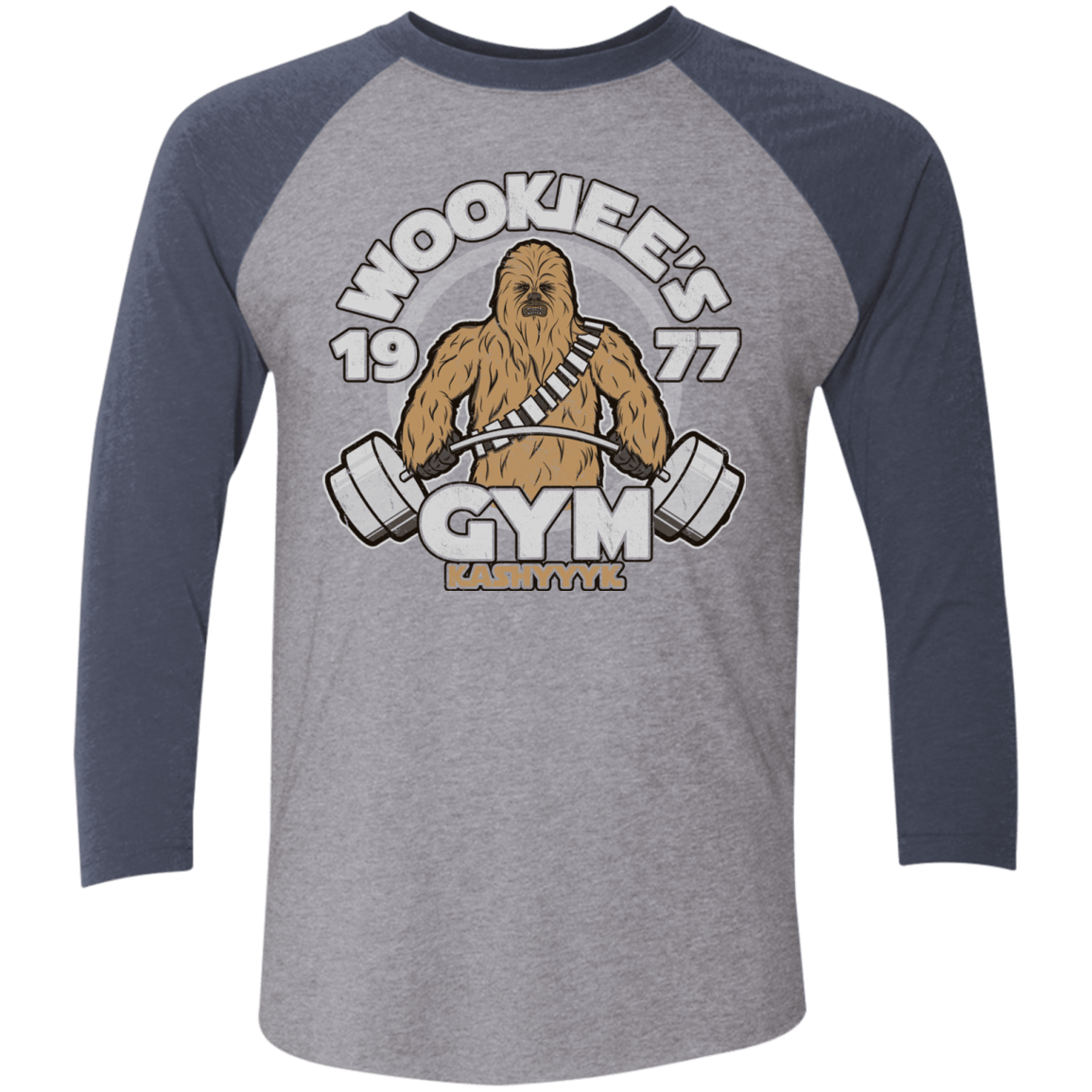 T-Shirts Premium Heather/ Vintage Navy / X-Small Kashyyyk Gym Men's Triblend 3/4 Sleeve