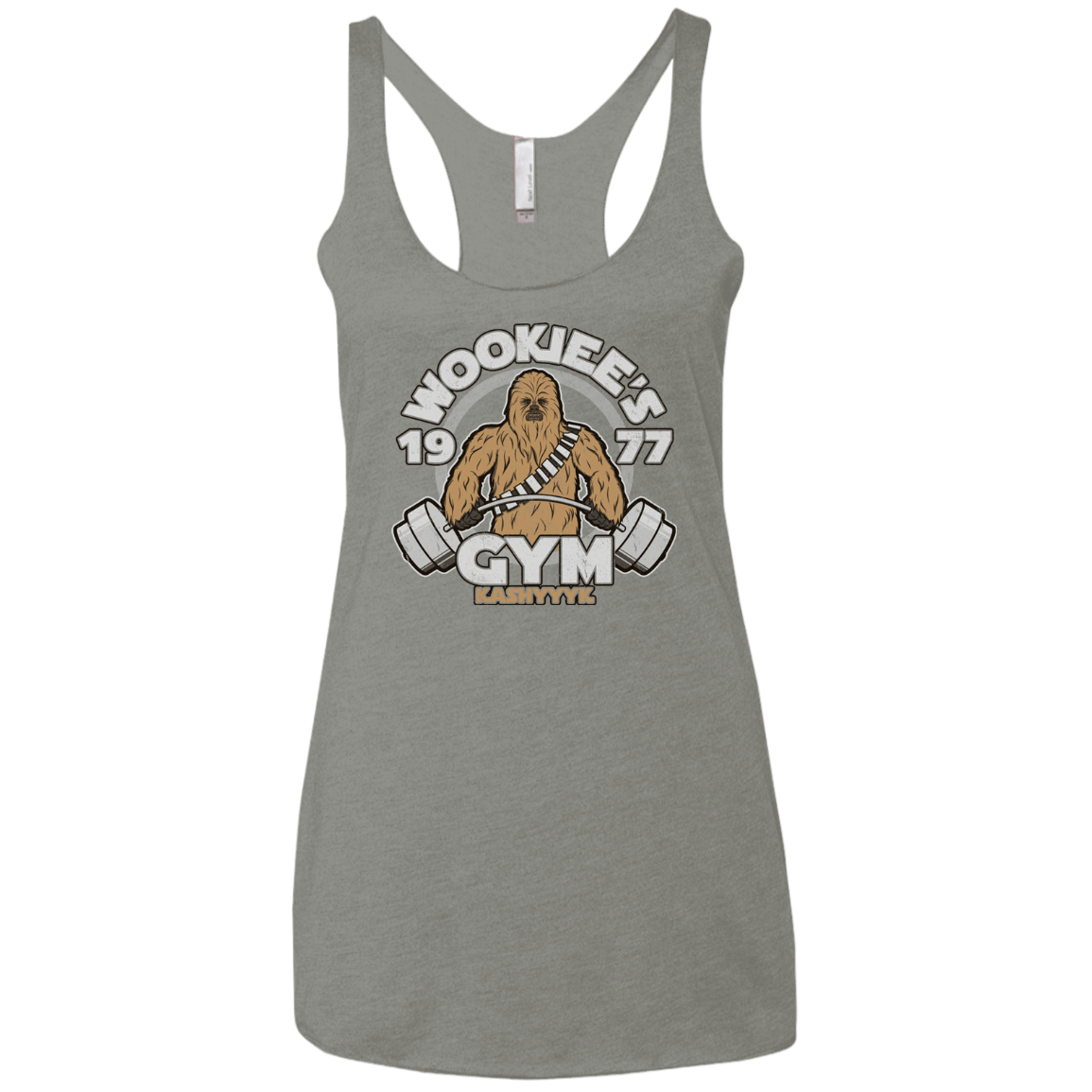 T-Shirts Venetian Grey / X-Small Kashyyyk Gym Women's Triblend Racerback Tank