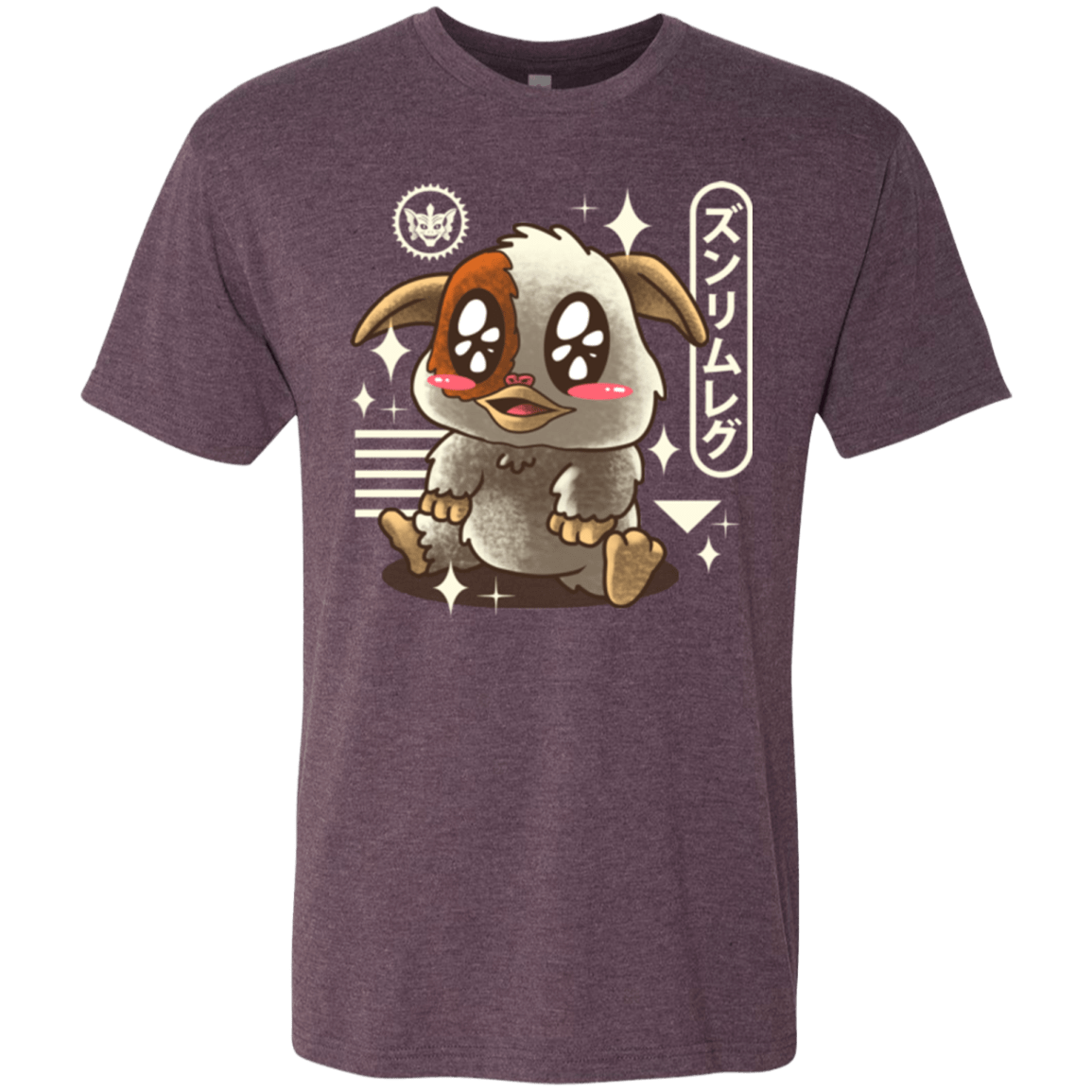 T-Shirts Vintage Purple / Small Kawaii Mogwai Men's Triblend T-Shirt