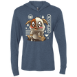 T-Shirts Indigo / X-Small Kawaii Mogwai Triblend Long Sleeve Hoodie Tee