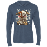T-Shirts Indigo / X-Small Kawaii Mogwai Triblend Long Sleeve Hoodie Tee