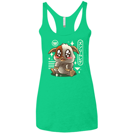 T-Shirts Envy / X-Small Kawaii Mogwai Women's Triblend Racerback Tank