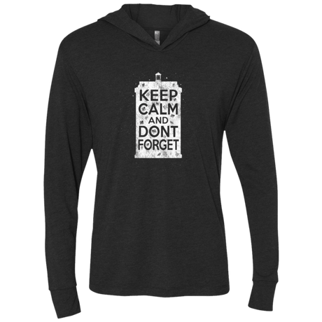 T-Shirts Vintage Black / X-Small KCDF Tardis Triblend Long Sleeve Hoodie Tee