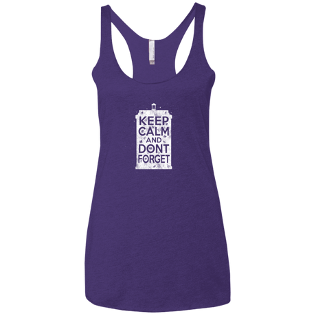 T-Shirts Purple / X-Small KCDF Tardis Women's Triblend Racerback Tank