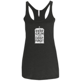 T-Shirts Vintage Black / X-Small KCDF Tardis Women's Triblend Racerback Tank