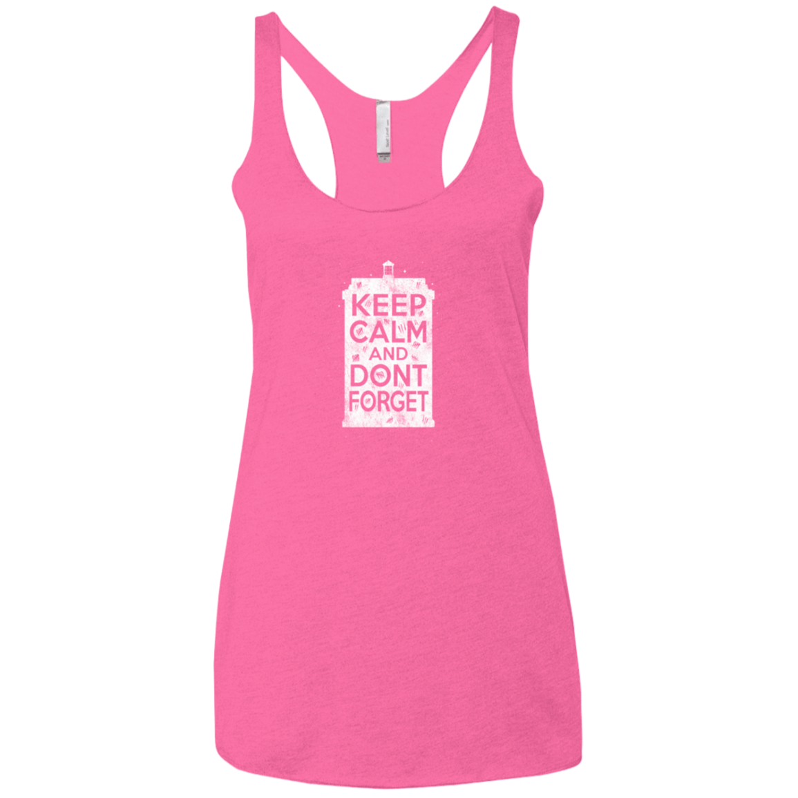 T-Shirts Vintage Pink / X-Small KCDF Tardis Women's Triblend Racerback Tank