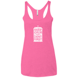 T-Shirts Vintage Pink / X-Small KCDF Tardis Women's Triblend Racerback Tank