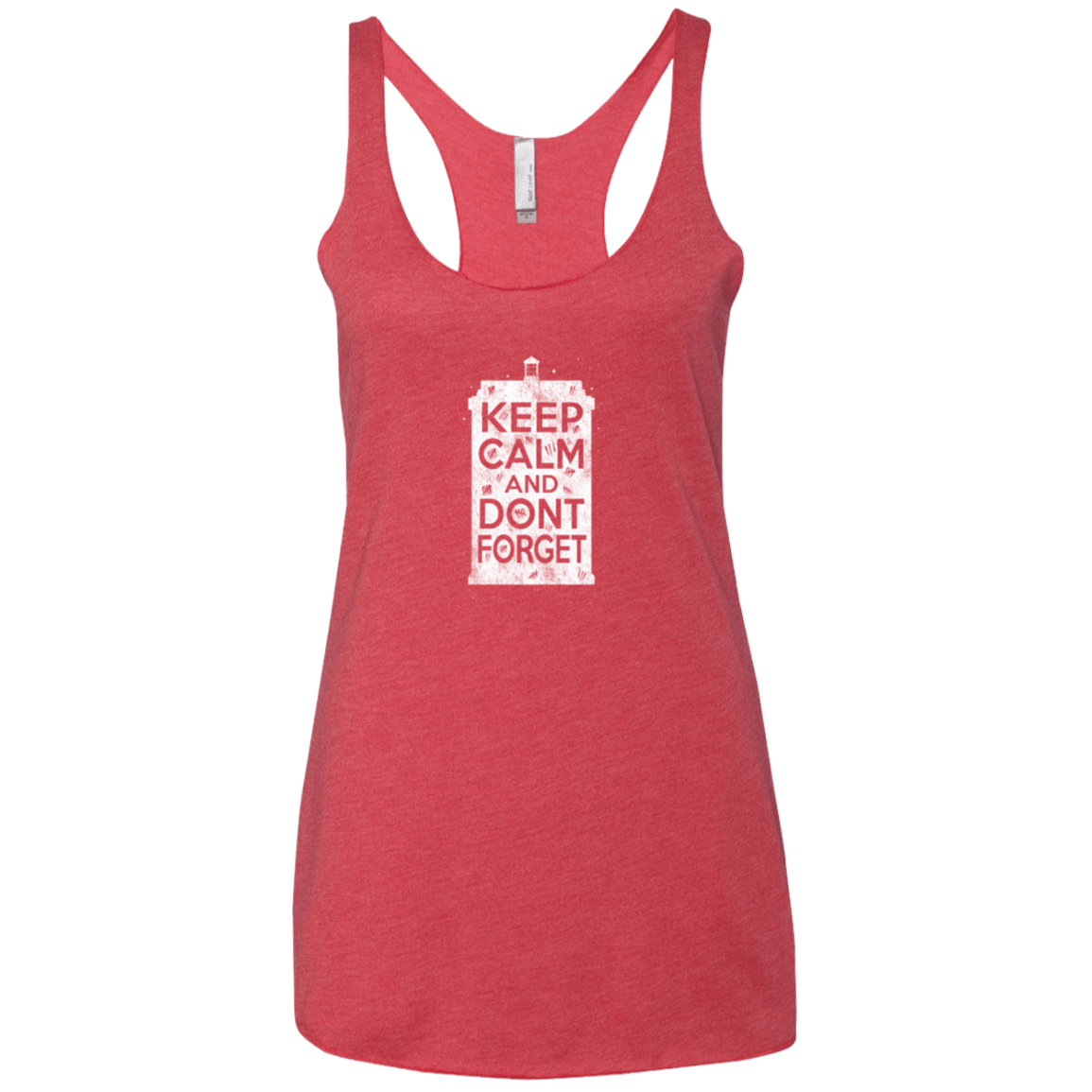 T-Shirts Vintage Red / X-Small KCDF Tardis Women's Triblend Racerback Tank