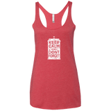 T-Shirts Vintage Red / X-Small KCDF Tardis Women's Triblend Racerback Tank