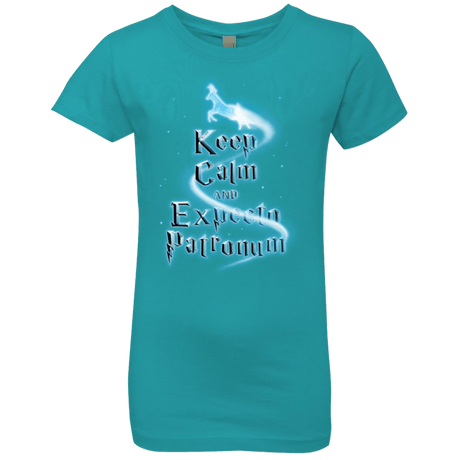 T-Shirts Tahiti Blue / YXS Keep Calm and Expecto Patronum Girls Premium T-Shirt