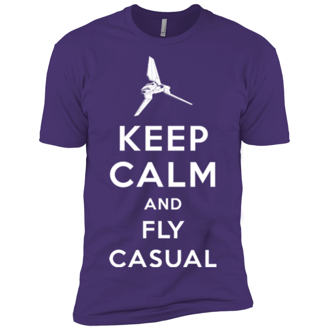 T-Shirts Purple / X-Small Keep Calm and Fly Casual Men's Premium T-Shirt