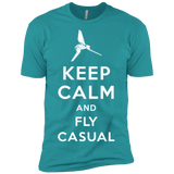 T-Shirts Tahiti Blue / X-Small Keep Calm and Fly Casual Men's Premium T-Shirt