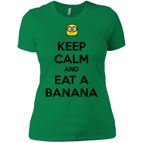 T-Shirts Kelly Green / X-Small Keep Calm Banana Women's Premium T-Shirt