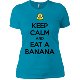 T-Shirts Turquoise / X-Small Keep Calm Banana Women's Premium T-Shirt