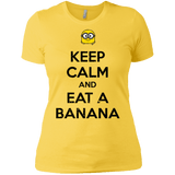 T-Shirts Vibrant Yellow / X-Small Keep Calm Banana Women's Premium T-Shirt