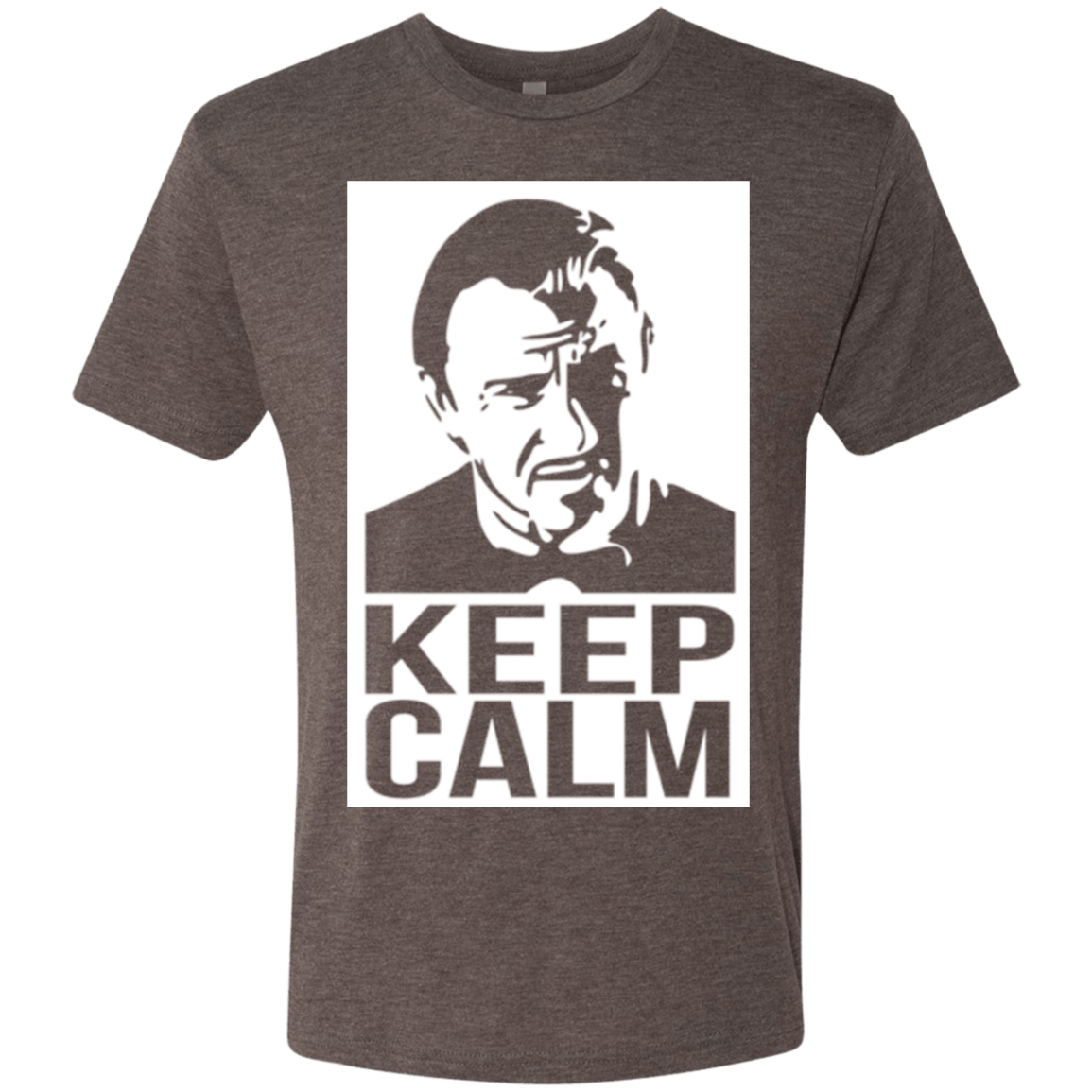 T-Shirts Macchiato / Small Keep Calm Mr. Wolf Men's Triblend T-Shirt