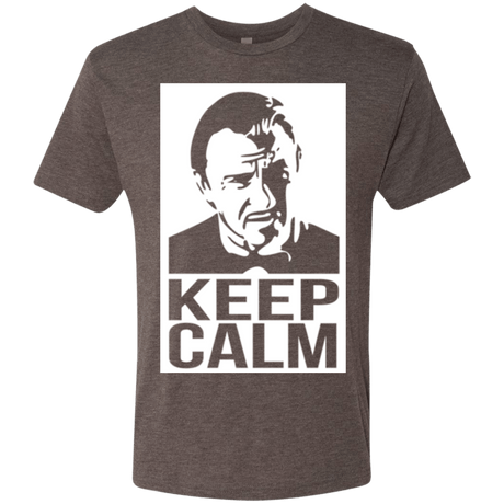T-Shirts Macchiato / Small Keep Calm Mr. Wolf Men's Triblend T-Shirt