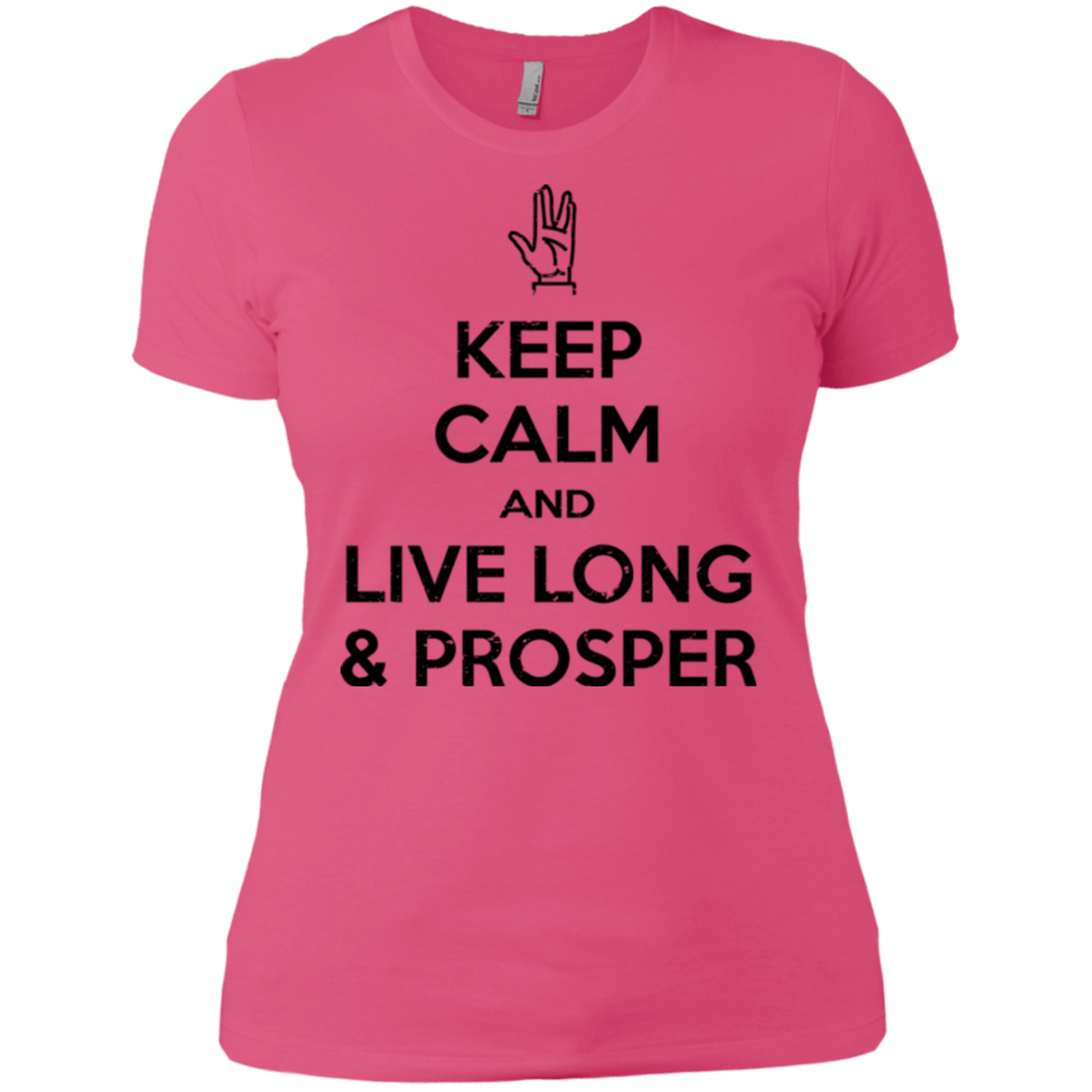 T-Shirts Hot Pink / X-Small Keep calm prosper Women's Premium T-Shirt