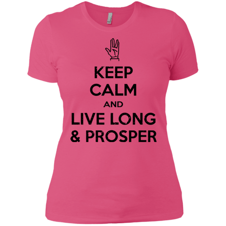 T-Shirts Hot Pink / X-Small Keep calm prosper Women's Premium T-Shirt