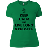 T-Shirts Kelly Green / X-Small Keep calm prosper Women's Premium T-Shirt