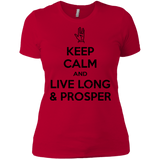 T-Shirts Red / X-Small Keep calm prosper Women's Premium T-Shirt