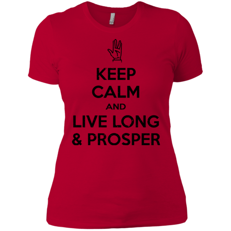 T-Shirts Red / X-Small Keep calm prosper Women's Premium T-Shirt