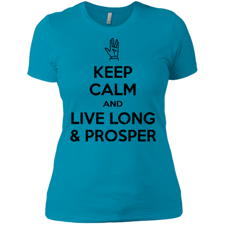T-Shirts Turquoise / X-Small Keep calm prosper Women's Premium T-Shirt