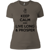 T-Shirts Warm Grey / X-Small Keep calm prosper Women's Premium T-Shirt