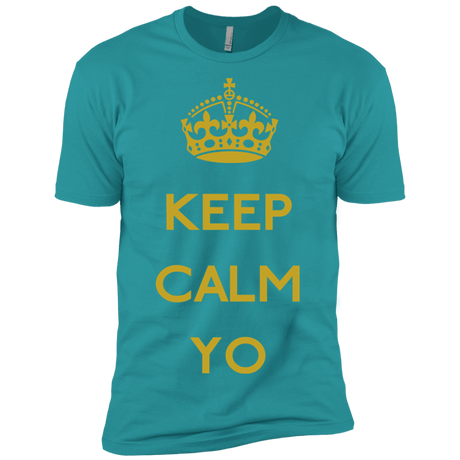 T-Shirts Tahiti Blue / X-Small Keep Calm Yo Men's Premium T-Shirt