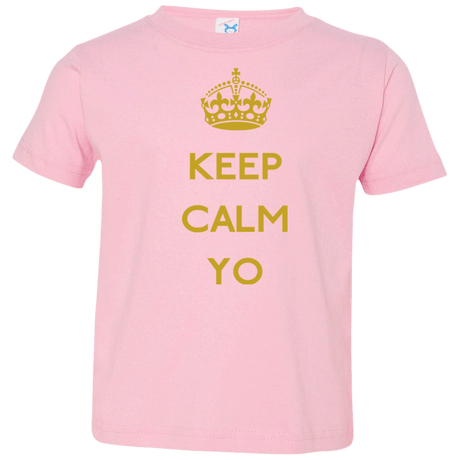 T-Shirts Pink / 2T Keep Calm Yo Toddler Premium T-Shirt