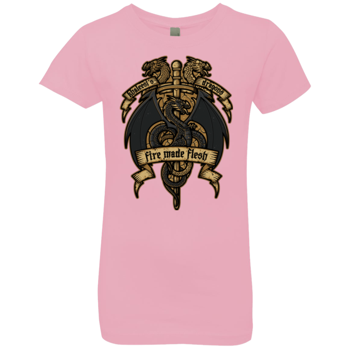 T-Shirts Light Pink / YXS KHALEESIS DRAGONS Girls Premium T-Shirt