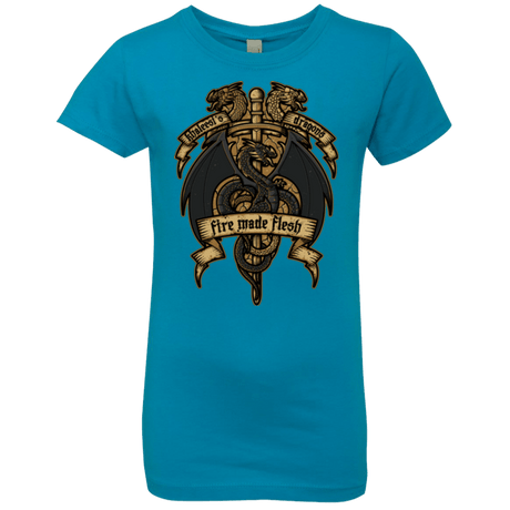 T-Shirts Turquoise / YXS KHALEESIS DRAGONS Girls Premium T-Shirt