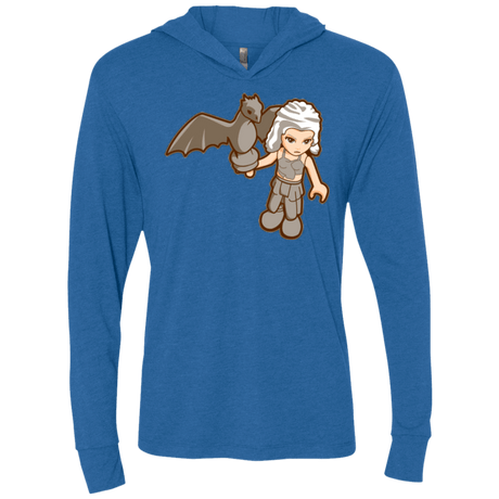 T-Shirts Vintage Royal / X-Small Khalego Triblend Long Sleeve Hoodie Tee