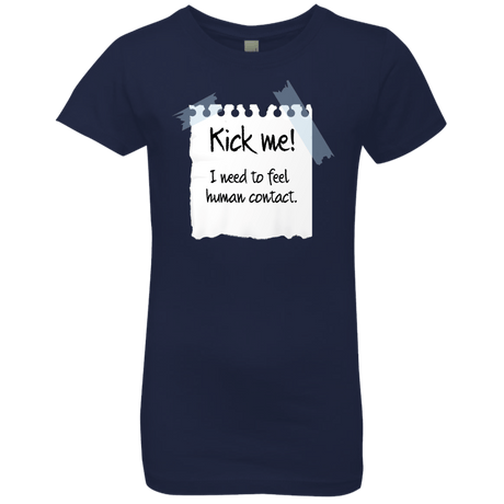 T-Shirts Midnight Navy / YXS Kick Me Girls Premium T-Shirt