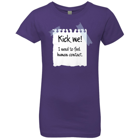 T-Shirts Purple Rush / YXS Kick Me Girls Premium T-Shirt
