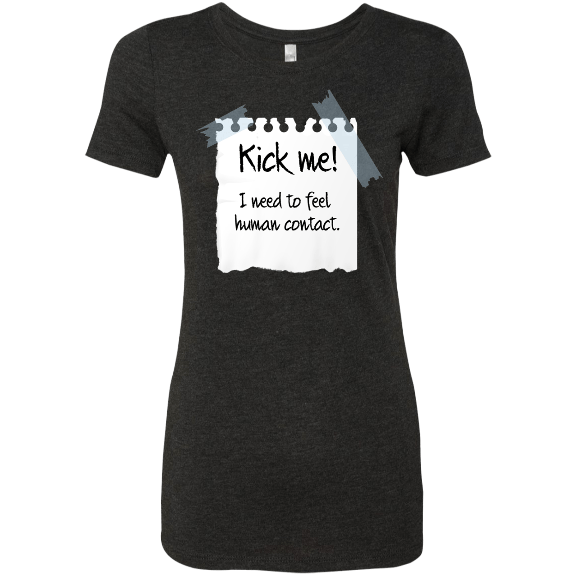 T-Shirts Vintage Black / Small Kick Me Women's Triblend T-Shirt