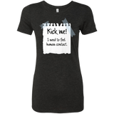 T-Shirts Vintage Black / Small Kick Me Women's Triblend T-Shirt