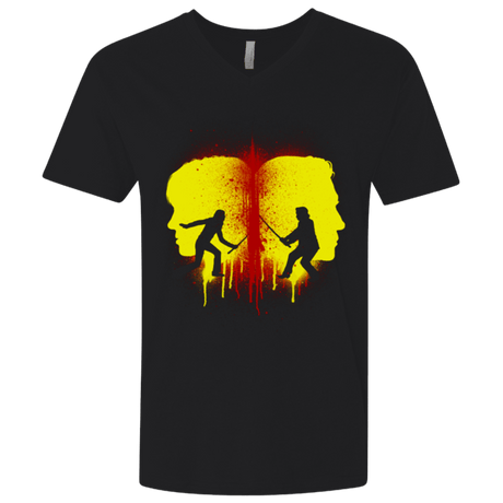 T-Shirts Black / X-Small Kill Bill Silhouettes Men's Premium V-Neck